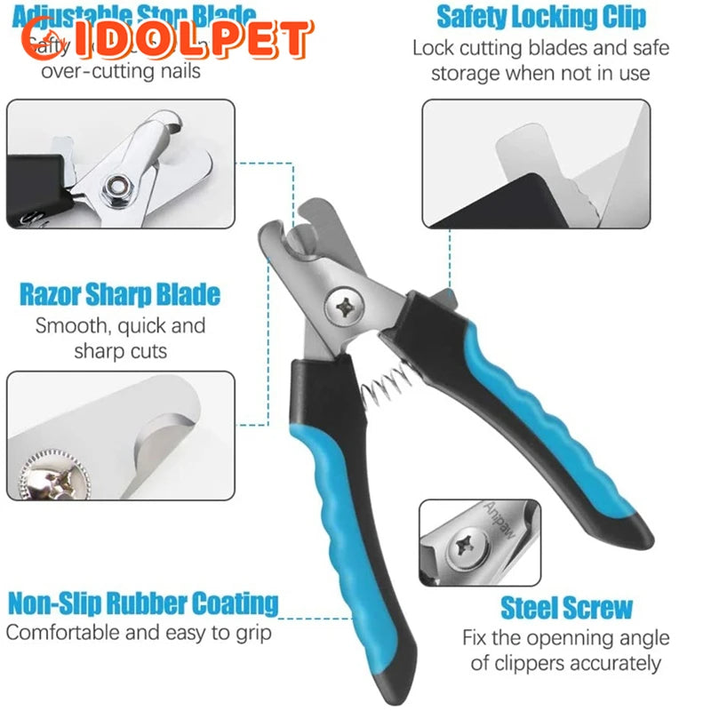 Pet Nail Clippers with Safety Guard